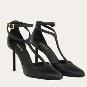 Ferragamo t strap pumps